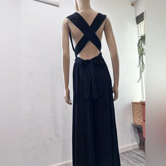 Free people beach Black jumpsuit